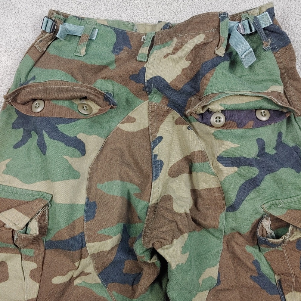Military Cargo Pants Trousers - Waist 26 Small Woodland Camo - 8415-01-084-1708 - Picture 12 of 16